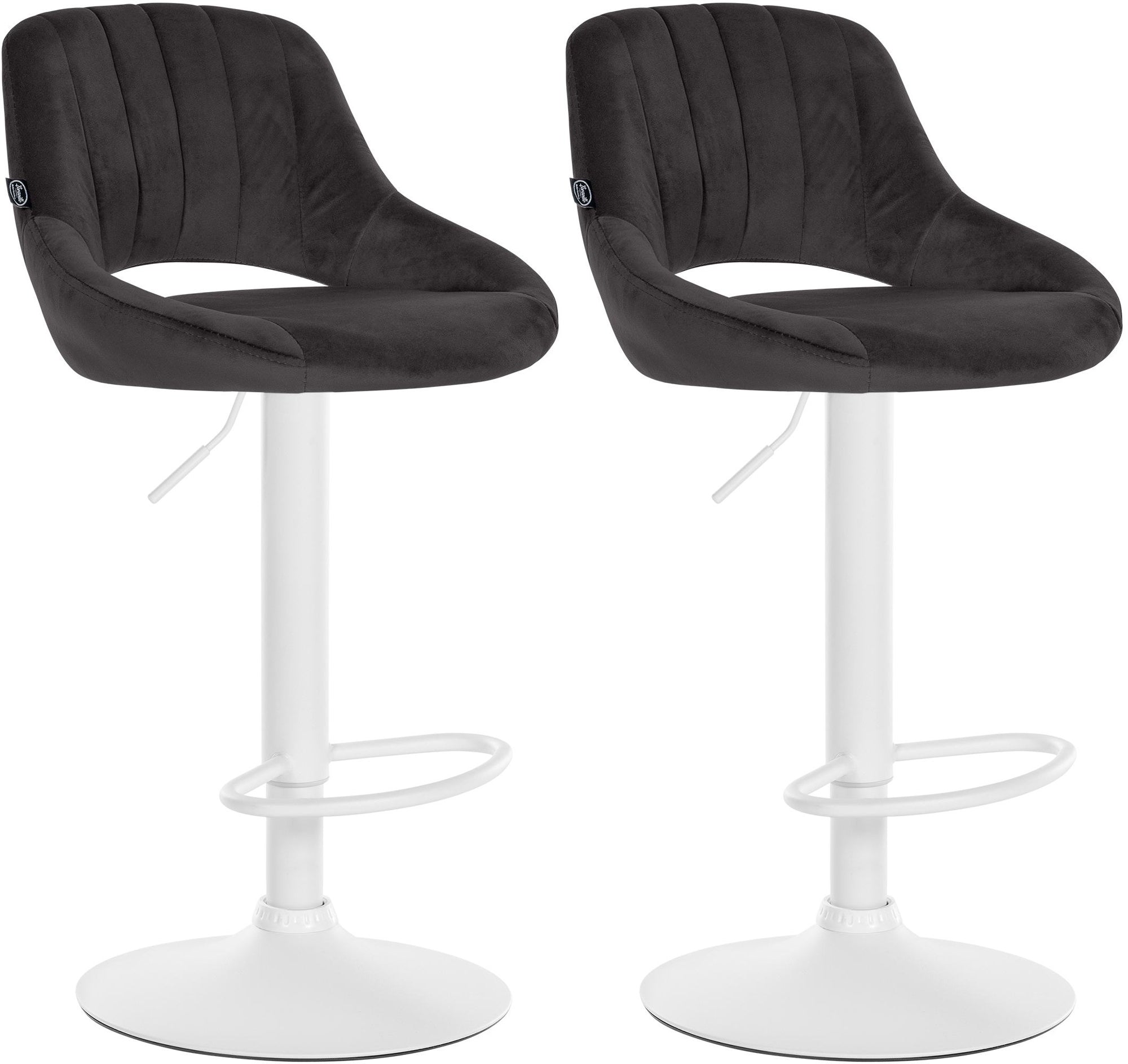 2er Set Barhocker Milet Samt