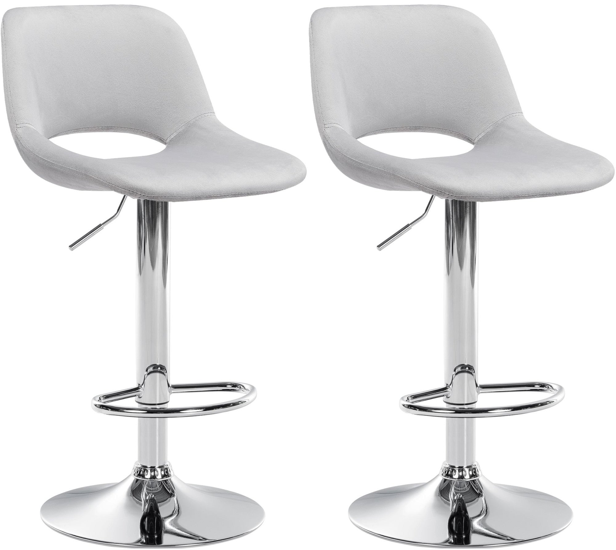 2er Set Barhocker Camden Samt