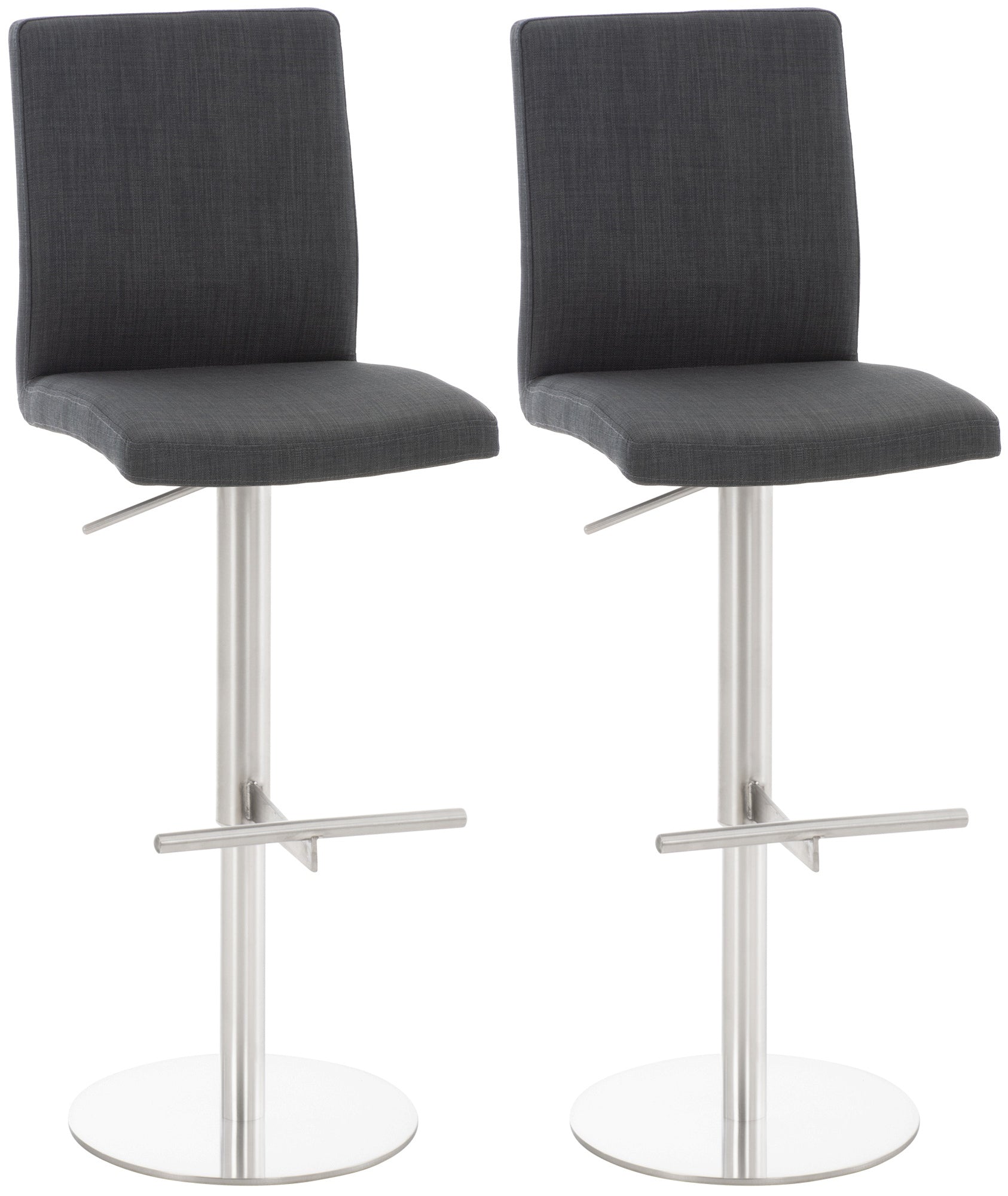 2er Set Barhocker Cadiz Stoffbezug