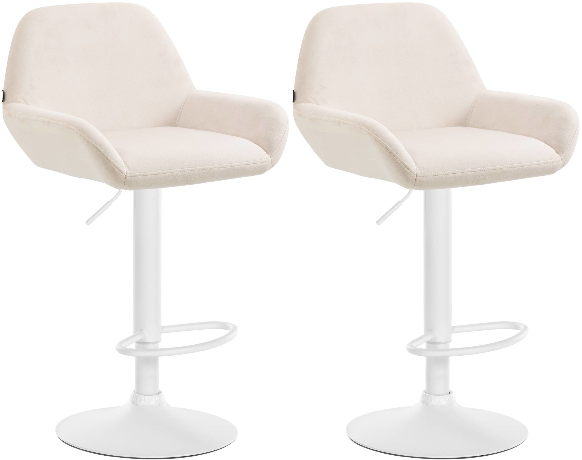 2er Set Barhocker Braga Samt