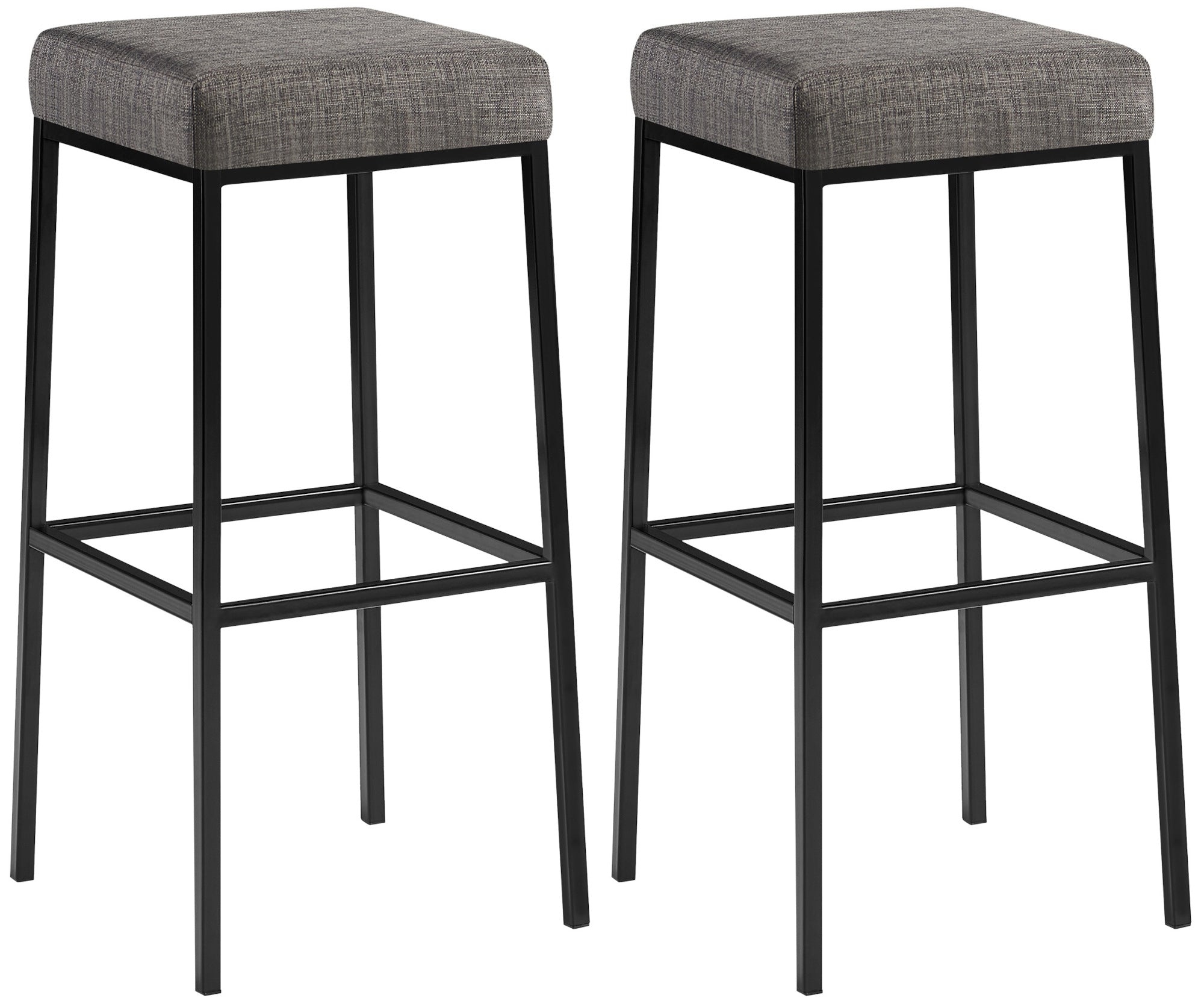 2er Set Barhocker Montreal Stoffbezug